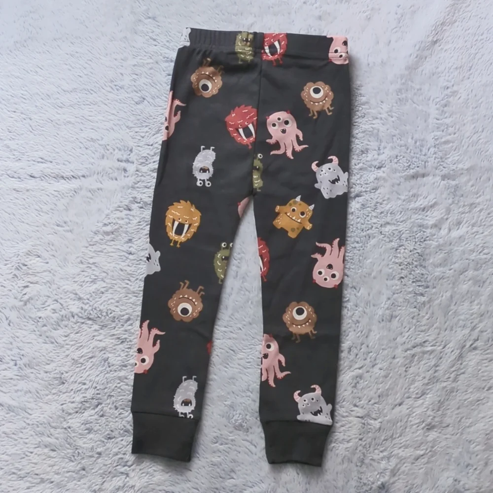 NWT 3T Old Navy Monster Pajama Set Cotton Gender-Neutral Spooky